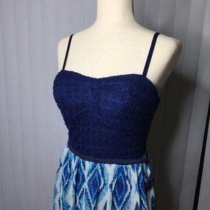 Lily Rose Maxi sundress, adjustable straps, large